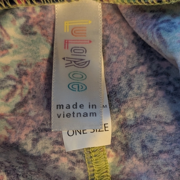 LuLaRoe Legging Multicolor Abstract Leggings One Size - Picture 3 of 4